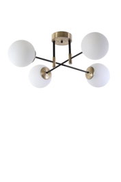 Opviq Dolunay 4 Lü con Vidrio Blanco Eskitme